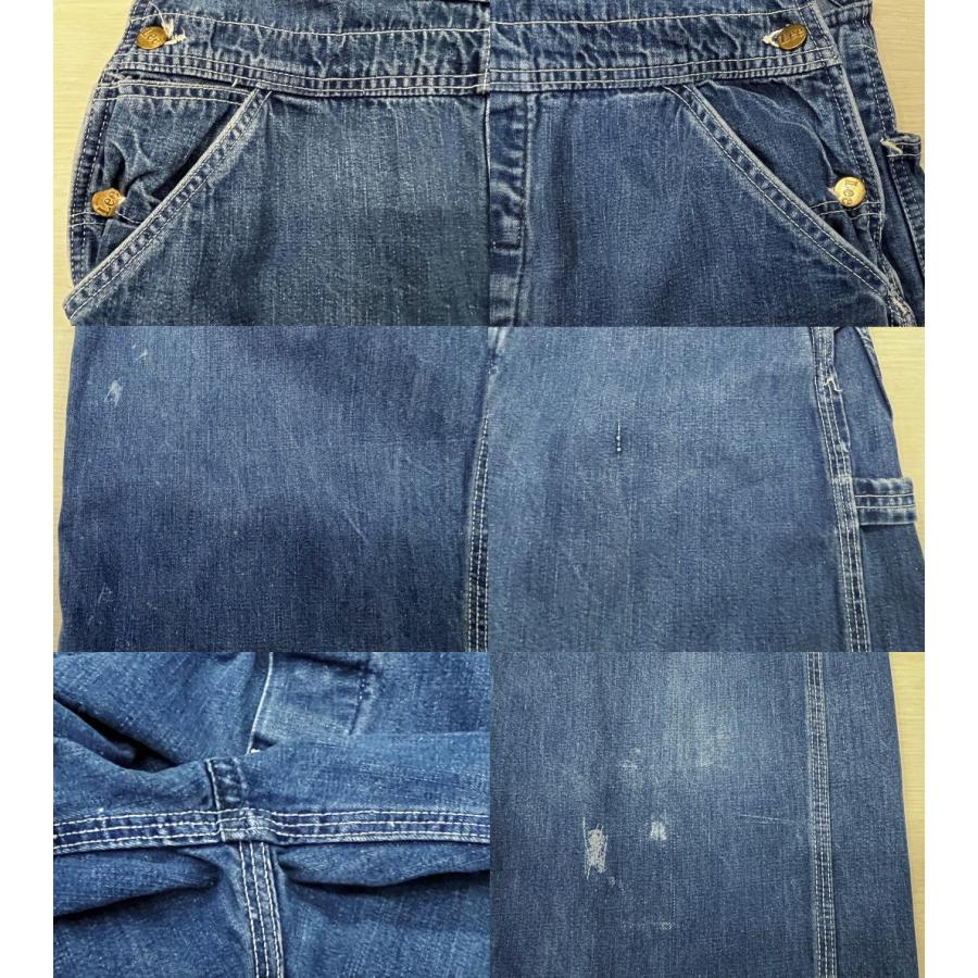 LEE JELT DENIM リーオーバーオール 古着 W35×L30 ビンテージ 70S MADE IN USA｜wolfrobe｜06