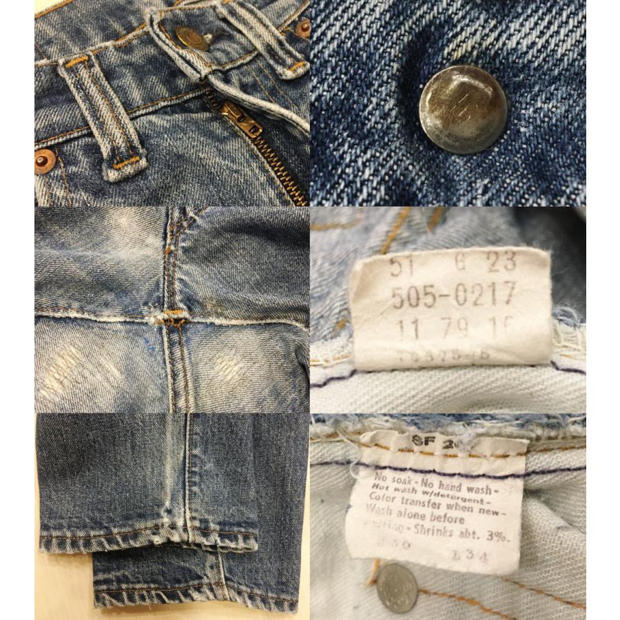 リーバイス505 古着 66後期 激ヒゲ 70S ダブルステッチ LEVIS505 W30×L33 ビンテージ 通販｜wolfrobe｜06