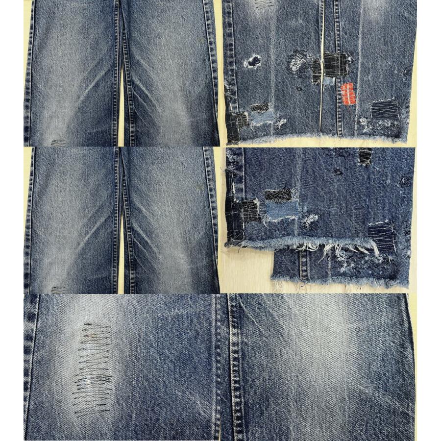 リーバイス505 古着 LEVIS505 80S ハチマル リペアカスタム MADE IN 
