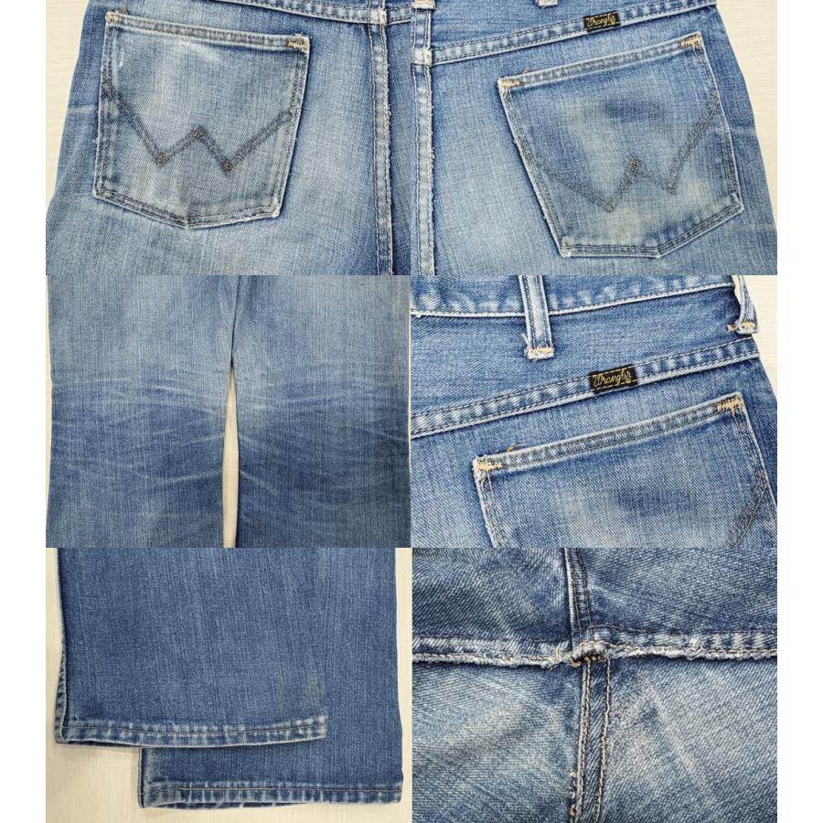 Wrangler（ラングラー） 激ヒゲ ブーツカット 縦落ち 70S 古着 W31×L29 