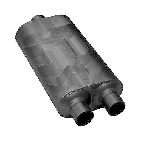 Flowmaster 953558 50 H.D. Muffler - 3.50 Offset IN / OUT Moderate Sound ...