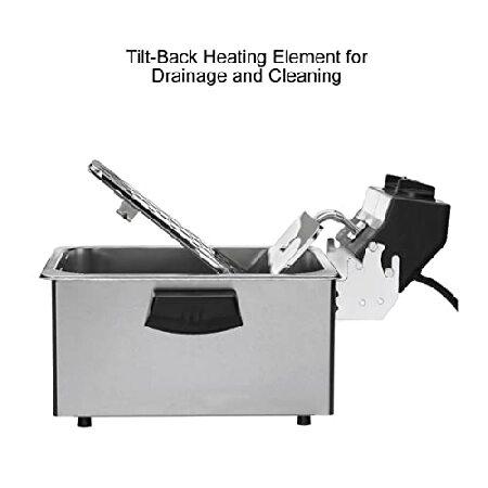 その他 Waring Commercial WDF75RC 120-volt Countertop Compact Electric Deep Fryer, 8.5-Pound by Waring Waring WDF75RC Countertop Electric Fryer - (1) 8 1/2 lb Vat