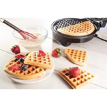 Waffle Maker by Cucina Pro - Non-Stick Waffler Iron with Adjustable Browning Control, Griddle Makes 7 Inch Thin, American Style Waffles for Breakfast,｜wolrd｜05