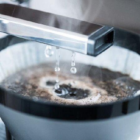 ガラスカラフェ、つや消しシルバーとMoccamaster KB 741 10カップ