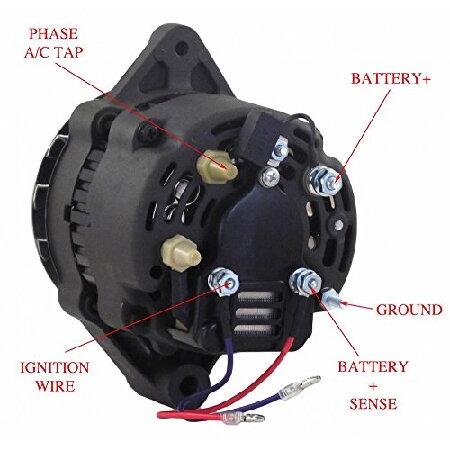 RAREELECTRICAL NEW ALTERNATOR COMPATIBLE WITH HARDIN MARINE