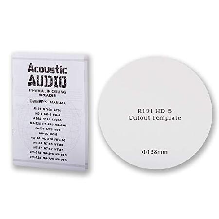 Acoustic Audio R191 天井/壁スピーカー 3ペアパック 2ウェイ ホームシアター 1200ワット R191-3PR｜wolrd｜04