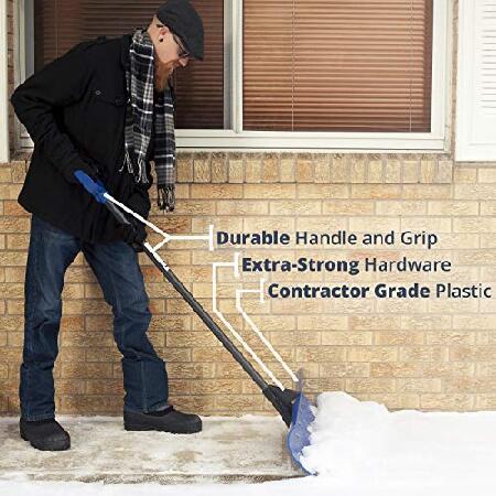 The　Snowcaster　36　Blade　36UPH　Snow　Snow　Barn　36”X10.5”　Duty　Doorway,　Shovel　Pusher　Heavy　Polyethylene　Inch　Sidewalks　Driveway,　＆　Co　Removal