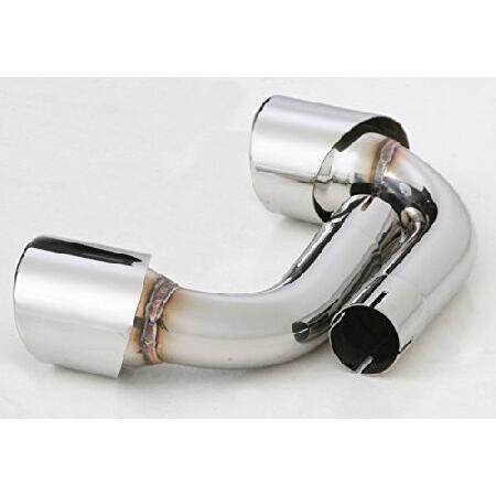 Stainless Steel Dual Exhaust Tips For Porsche 911 Carrera 996 - Polished, Weld-On