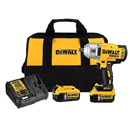 DEWALT 20V MAX XR Cordless Impact Wrench Kit with Detent Anvil, 1
