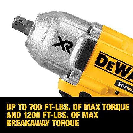 DEWALT 20V MAX XR Cordless Impact Wrench Kit with Detent Anvil, 1