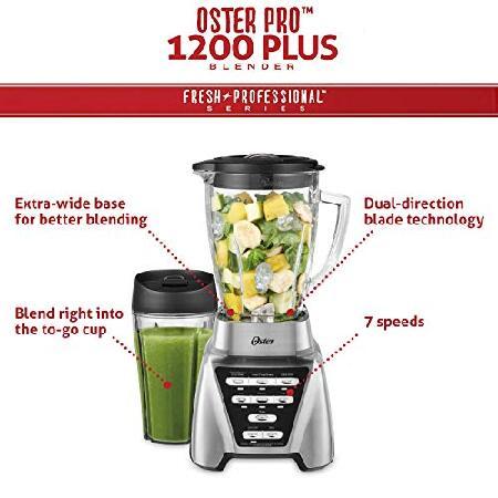 Oster Blender | Pro 1200 ガラスジャー付き 24オンス スムージー