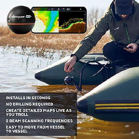 Deeper スマートソナー PRO+ - GPS ポータブル ワイヤレス Wi-Fi 