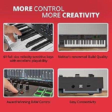 Nektar Impact LX61+ Keyboard Controller, MultiColored,Dark