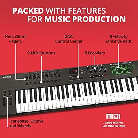 Nektar Impact LX61+ Keyboard Controller, MultiColored,Dark