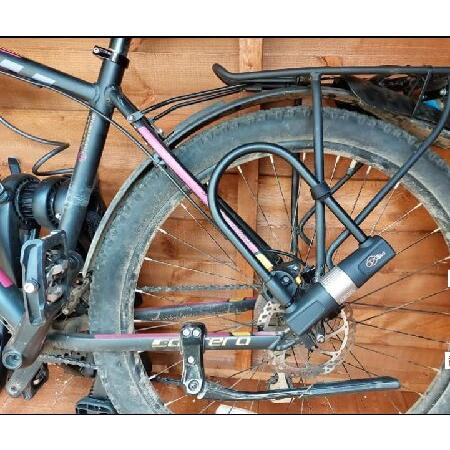 今だけ送料無料 自転車用ケーブル付きU字ロック- ViaVelo自転車用耐久U字ロックは、ロード用自転車、マウンテンバイク、電動自転車、折りたたみ自転車のために作られており、14