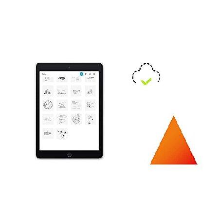 Wacom Bamboo Slate A4スマートパッド、クリップボードスキャナー、紙に描かれた絵、スマートフォンやタブレットに対応Android、iOS、Windows、ライトグレー