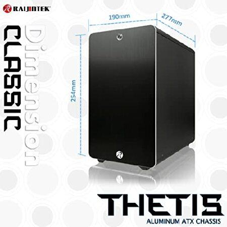 RAIJINTEK ミドルタワー PCケース ATX対応 アルミニウム THETIS SILVER