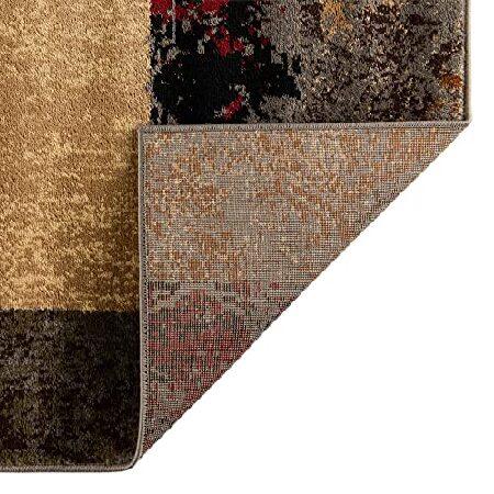 Loom Barista Collection Modern Floral Vintage Botanical Beige Round Rug (4＆#39; 0 x 4＆#39; 0) 【精霊】