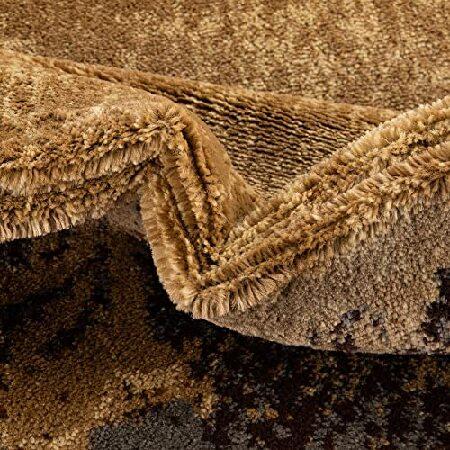 Loom Barista Collection Modern Floral Vintage Botanical Beige Round Rug (4＆#39; 0 x 4＆#39; 0) 【精霊】