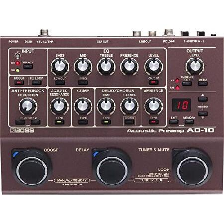 BOSS アコースティックプリアンプ AD-10 本体 BOSS - AD-10 | Acoustic Preamp