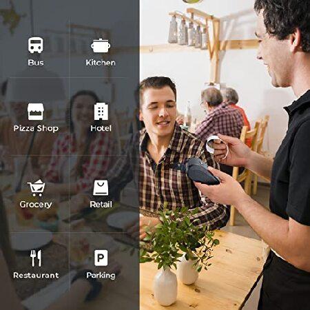 【アップグレード2.0】58MMワイヤレスBluetoothサーマルレシートプリンターMUNBYNモバイルPOSプリンター、Android用iPhone、iPad用レザーベルトおよび充電式バッ 
