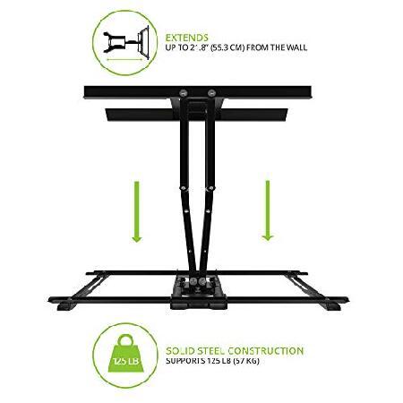 pdx650gアウトドアフルモーションマウントfor 37-inch to 75-inch TVs 【組み合わせ】 - ブラック