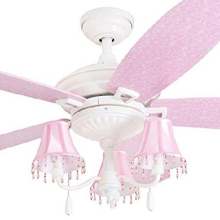 Prominence Home エルサ 48インチ ピンク天井 シャンデリアランプ