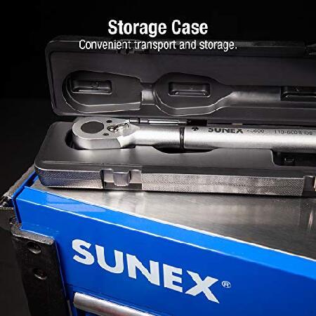 Sunex 40600, 3/4" Drive, 48T Torque Wrench, 110 To 600'-Lb, 48 Tooth Ratcheting Mechanism, Accurate To 3% Clockwise ＆ 6% Counterclockwise, Audible Cl｜wolrd｜05