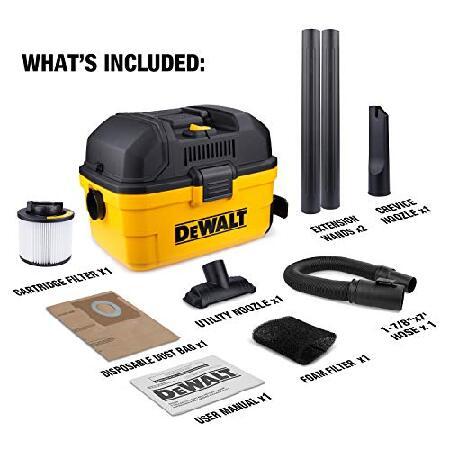 DEWALT DXV04T Portable 4 gallon Wet/Dry Vaccum, Yellow : World