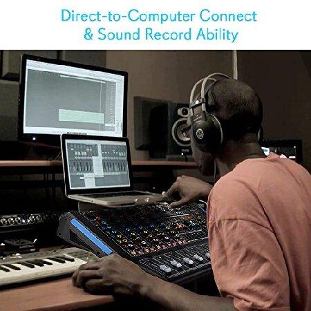 ホットセール Pyle 12-Channel Bluetooth Studio Audio Mixer - DJ Sound Controller Interface w/ USB Drive for PC Recording Input， RCA， XLR Microphone Jack， 48V Power，
