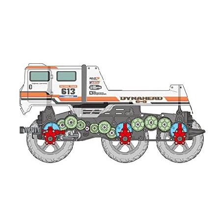【新品】タミヤ 1/18 ダイナヘッド 6×6 電動RCカー タミヤ 1/18 電動RCカー ダイナヘッド 6×6 G6-01TRシャーシ 組立