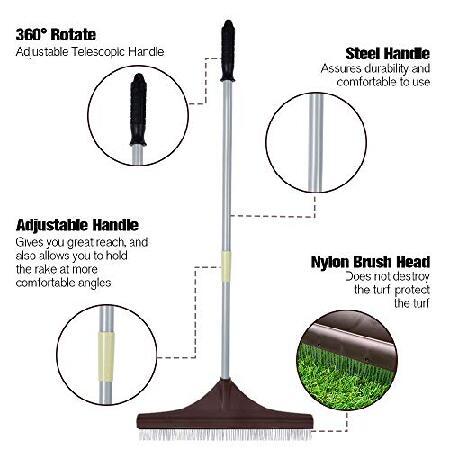 Winslow＆Ross　Artificial　Turf　Grass　Broom　for　Handle　Hair　Steel　Pet　Remove　Telescopic　Grass　with　Artificial