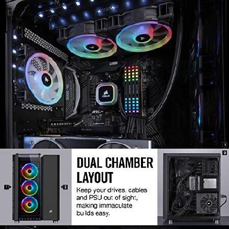 Corsair Crystal 680X RGB Tempered Glass -Black- キューブ型PCケース