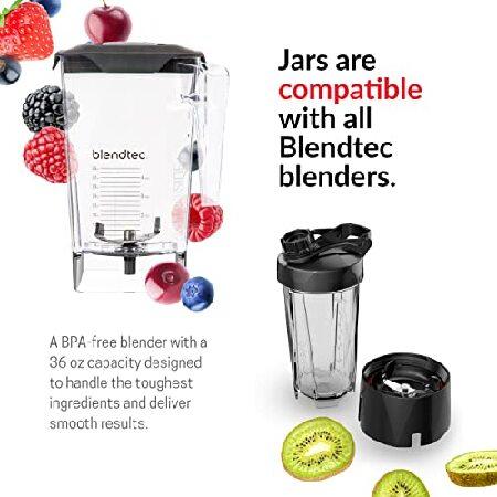 Blendtec Professional 800 Blender, 34 oz GO Travel Bottle, 90