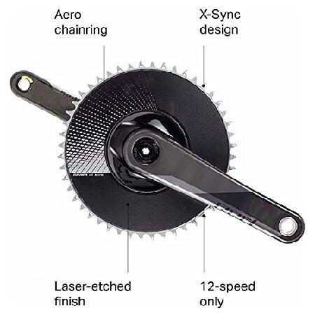 SRAM RED AXS D1 dub 軽量カーボンクランク アーム 165mm SRAM RED 1 AXSクランクセット - 165mm 12速 48t ダイレクトマウント
