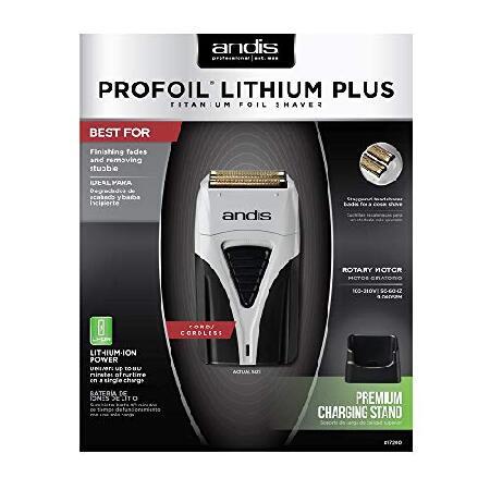 Andis Profoil Lithium Plus Titanium Foil Shaver 17200, Black/Gray