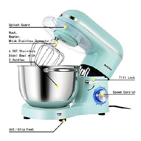 Aucma Stand Mixer,6.5-QT 660W 6-Speed Tilt-Head Food Mixer