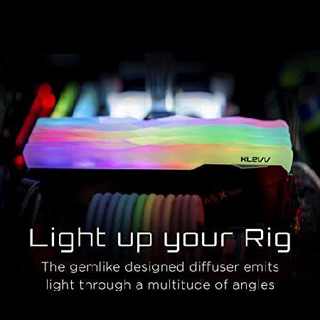 KLEVV デスクトップPC用ゲーミングメモリ PC4-25600 DDR4 3200 16GB x