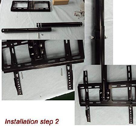 Henxlco 調節可能な天井テレビ壁取り付け用傾斜ブラケット ほとんどの