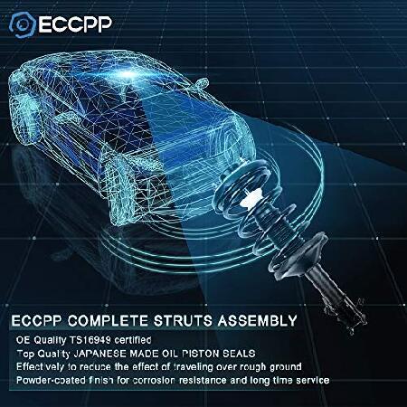2022年製 新品 ECCPP 完全ストラットスプリングアセンブリ フロントストラットショックアブソーバー ホンダオデッセイ用 2個セット