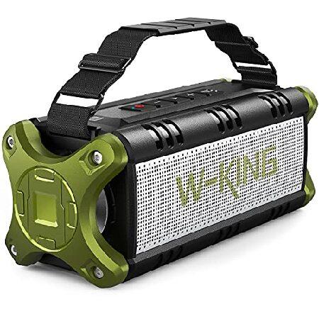 W-KING 50W Bluetooth スピーカー、IPX6 防水ポータブルスピーカー 