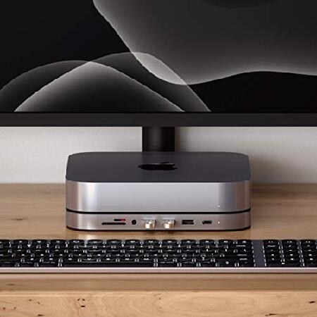 Satechi USB-C アルミニウム スタンド & ハブ (スペースグレイ Satechi USB-C アルミニウム スタンド & ハブ (スペースグレイ