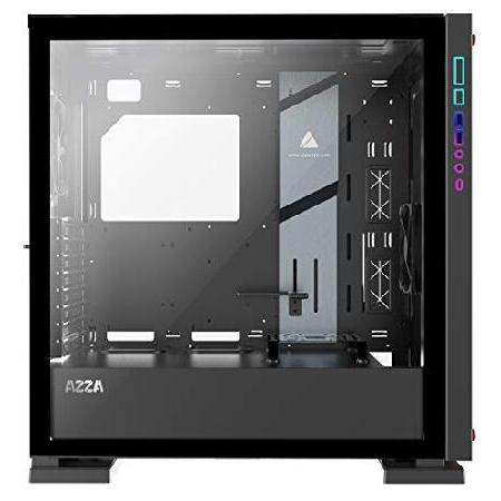 堅実な究極の AZZA ジルコン 7000 フルタワー PCケース ブラック