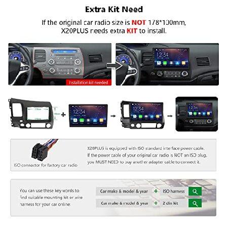 Eonon 10.1インチ ダブルDINカーステレオ 有線 ワイヤレス CarPlay