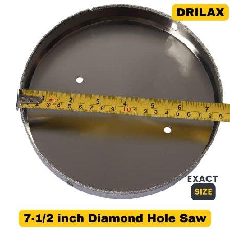 7 1/2 inch Diamond Hole Saw Drill Bit Tile Glass Granite Ceramic Porcelain Coated Core Bits Holesaw DIY Kitchen 【Router】 Bathroom Shower
