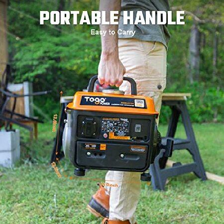 TogoPower Portable Generator, 1000W Gasoline Powered Generator for Backup Home Use Camping Outdoors, CARB｜wolrd｜06