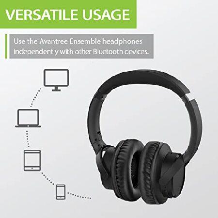 Avantree Ensemble -テレビ視聴用ワイヤレス オーバーイヤー ヘッドフォン Bluetooth 5.0 トランスミッターと充電、無線 tv ヘッドホン｜wolrd｜06