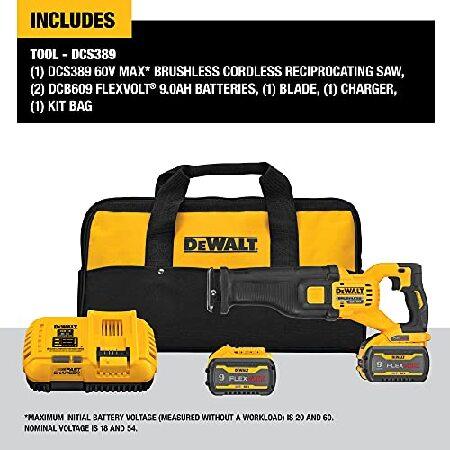 DEWALT　FLEXVOLT　60V　Reciprocating　Kit　Saw,　Cordless　MAX*　(DCS389X2)