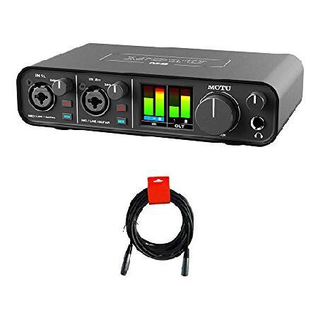 MOTU M2　あっきー Motu M2 2x2 USB-C Audio Interface with XLR-XLR Cable Bundle
