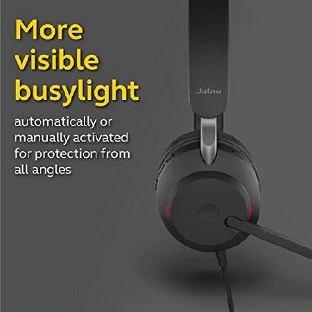 Jabra Evolve2 40MS 有線ヘッドホン USB-A ステレオ ブラック